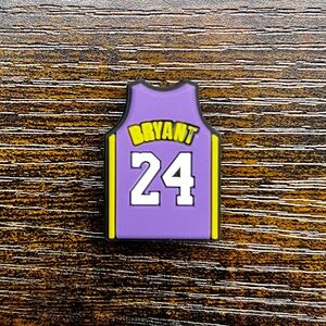 Kobe Bryant #24 Purple Jersey Croc Charm